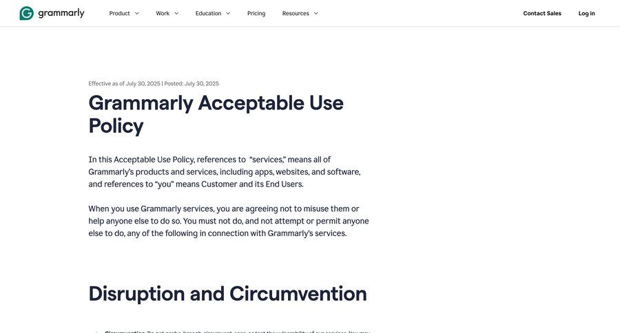 Grammarly
				article ui page example