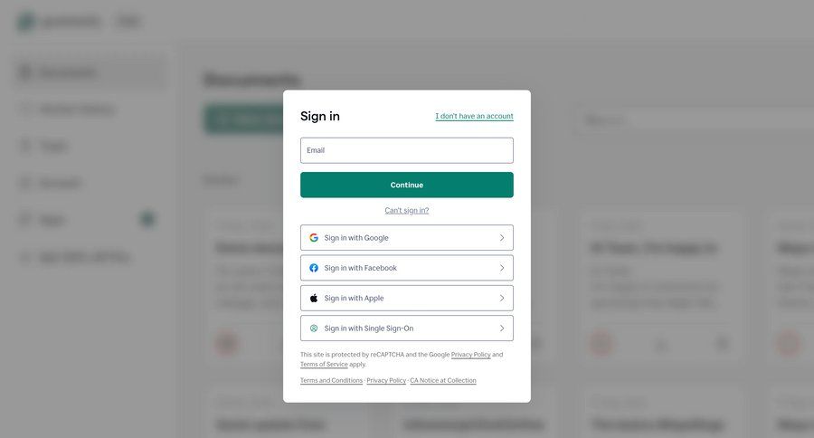 Grammarly
				signin ui page example