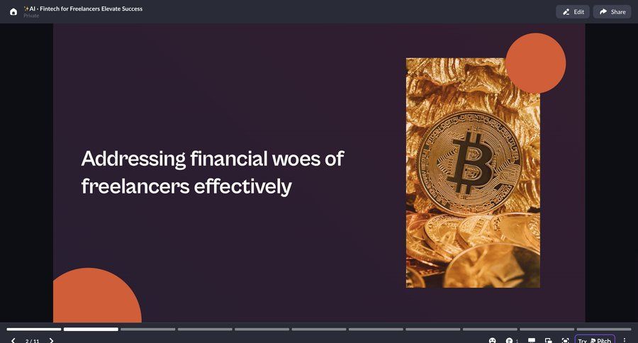 Pitch
			player finance fintech navigation bar interactive map modern pagination ui page example