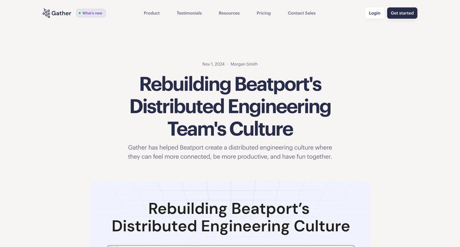 Gather
				article ui page example