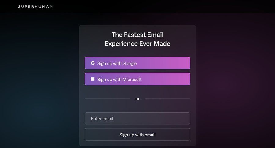 Superhuman
			        ux ui design