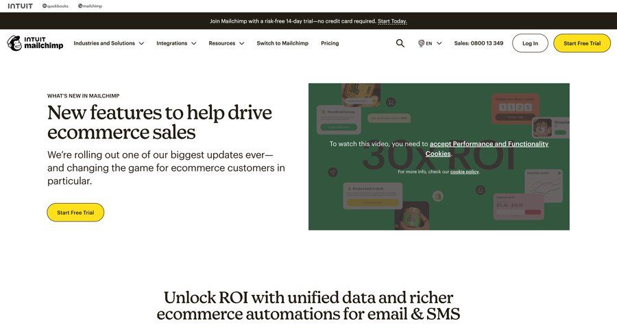 Mailchimp
			 changelog ui page example