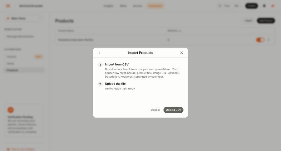Delphi
			 bulk import ui page example