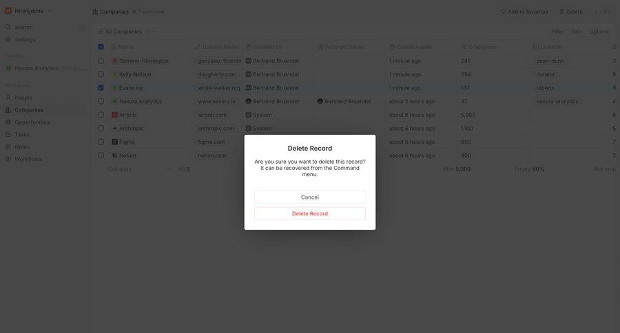 Twenty
			 data management confirmation confirmation screen sidebar table ui page example