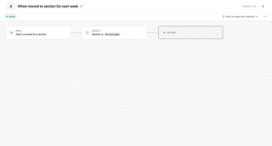 Asana
			 task management project management workflow automation conditional logic workflow automation automation setup create ui page example