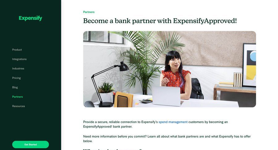 Expensify
			 partners experts check out pay bill data grid ui page example