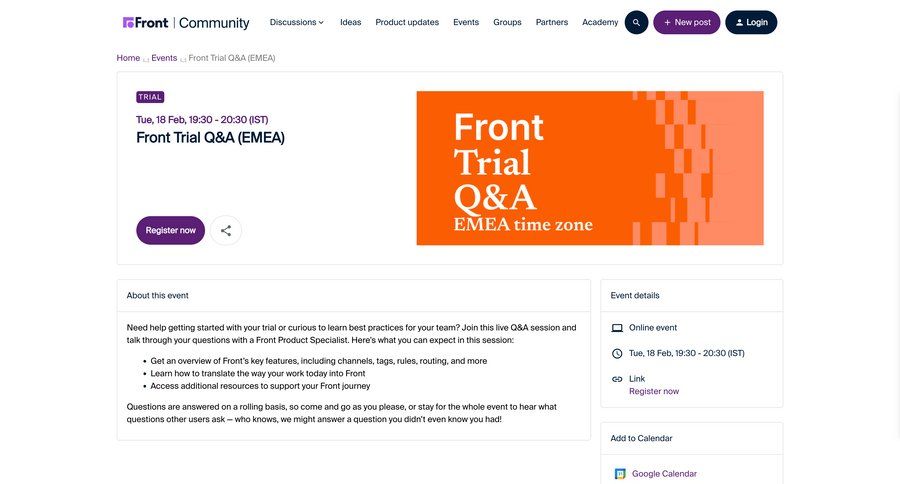 Front
			 trial checkout ui page example