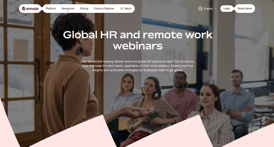 Remote
			webinars job experts global search ui page example