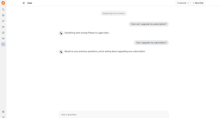 FeatureOS
			 sidebar navigation communication chat menu chat interface customer support chat ui page example