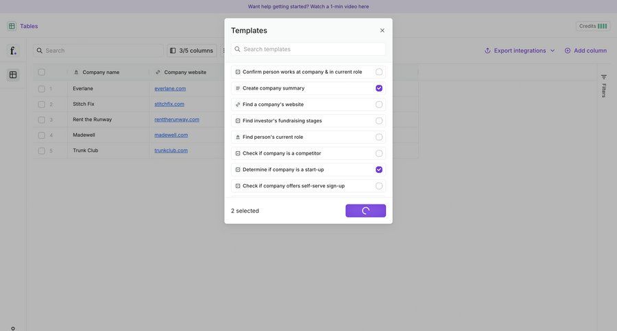 Freckle
			modal & popover table templates data management templates template selection table ui page example