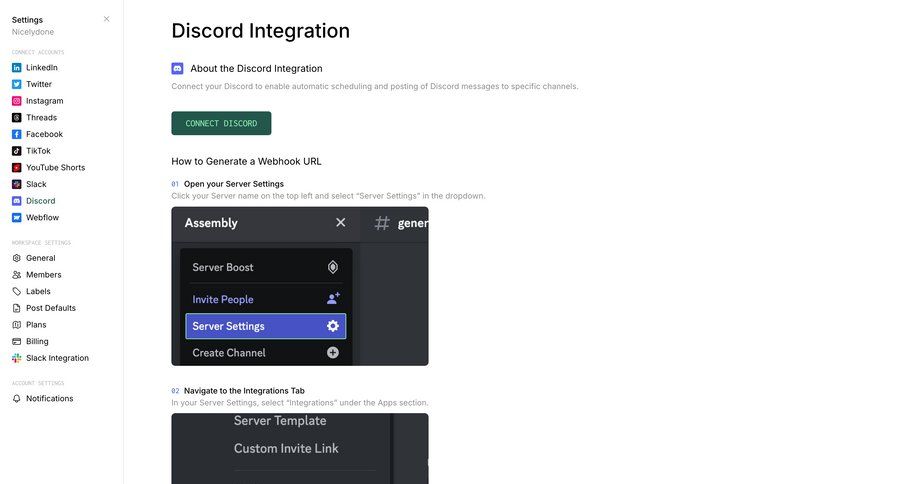 Assembly
			 configuration settings onboarding full-screen layout integration setup instructions tutorial guide sidebar parameters integration documentation ui page example