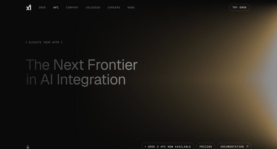 Grok
				news ui page example