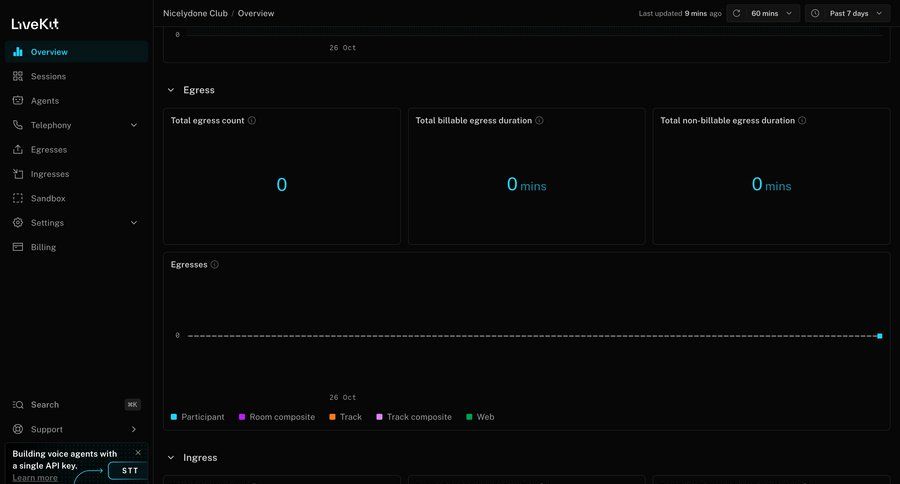 Livekit
				home ui page example