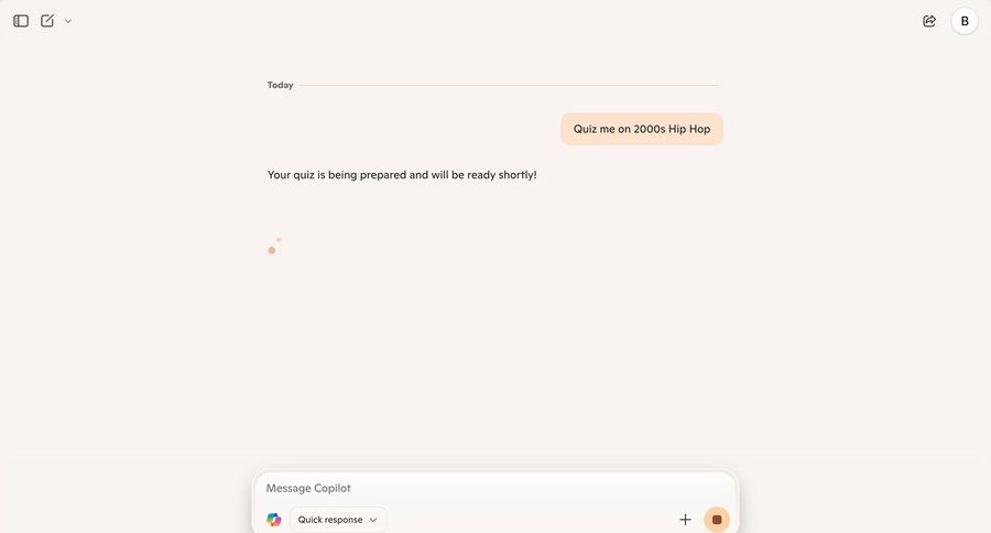 Copilot
			messaging loading state artificial intelligence onboarding message chat chat interface ui page example