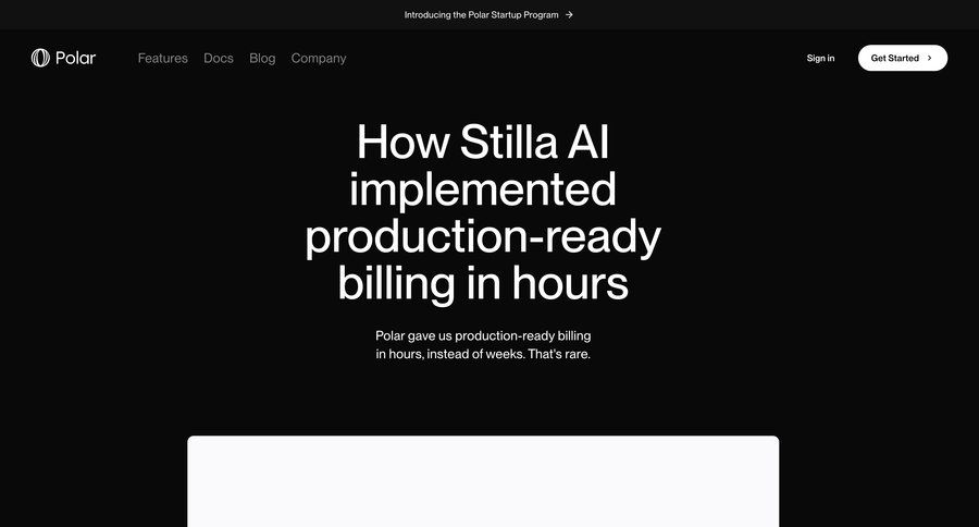 Polar
				artificial intelligence ui page example