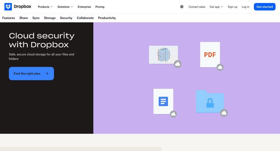 Dropbox
			 security enterprise enterprise security cloud security remote contractor management ui page example