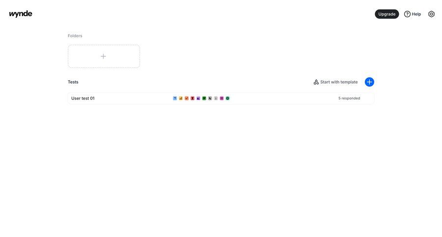 Wynde
			 dashboard project management folder management ui page example