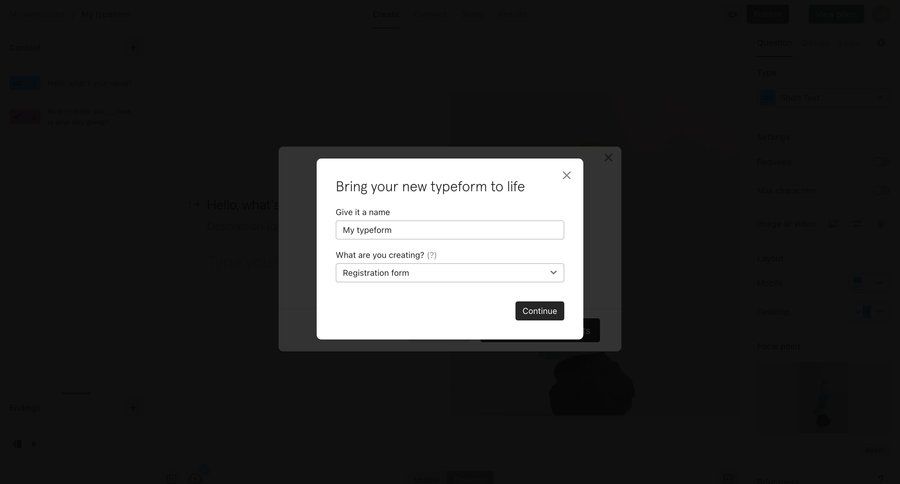 Typeform
			    ux ui design