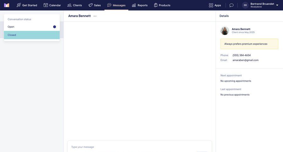 Mangomint
			 grid right sidebar sidebar communication ui page example