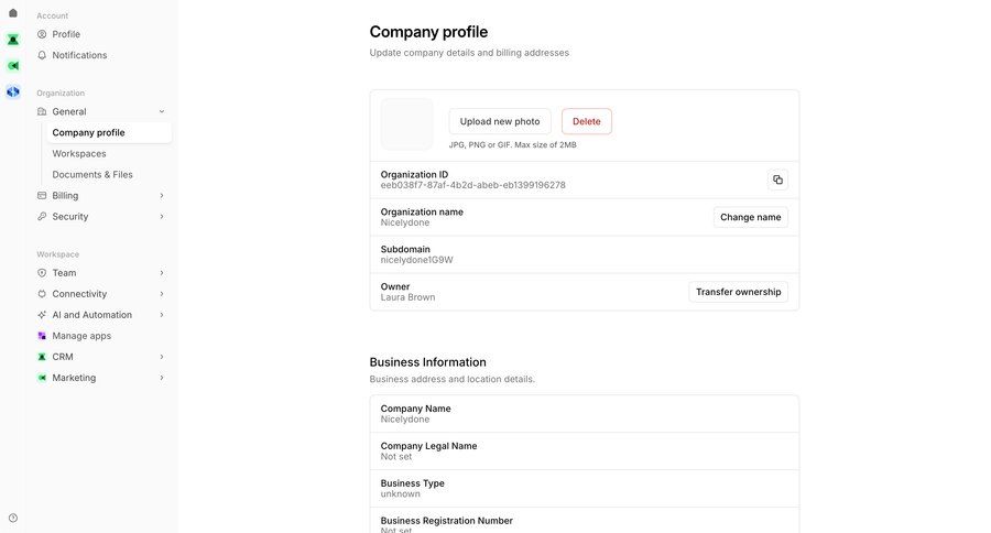 Bird
			 account management toast notification organization settings file upload ui ui page example