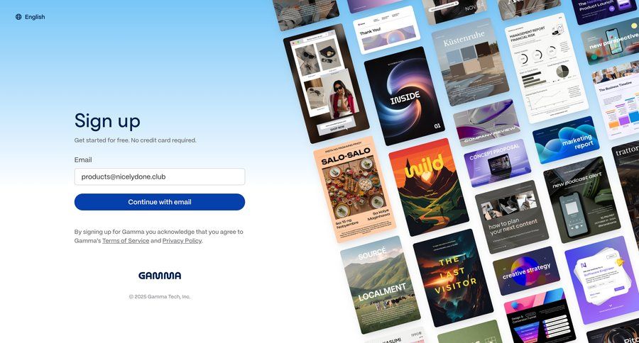Gamma screen example