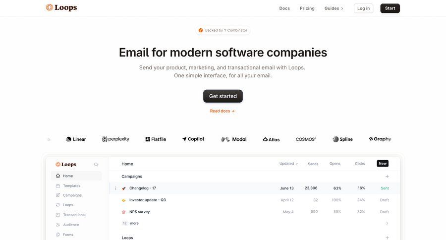 Loops screen example