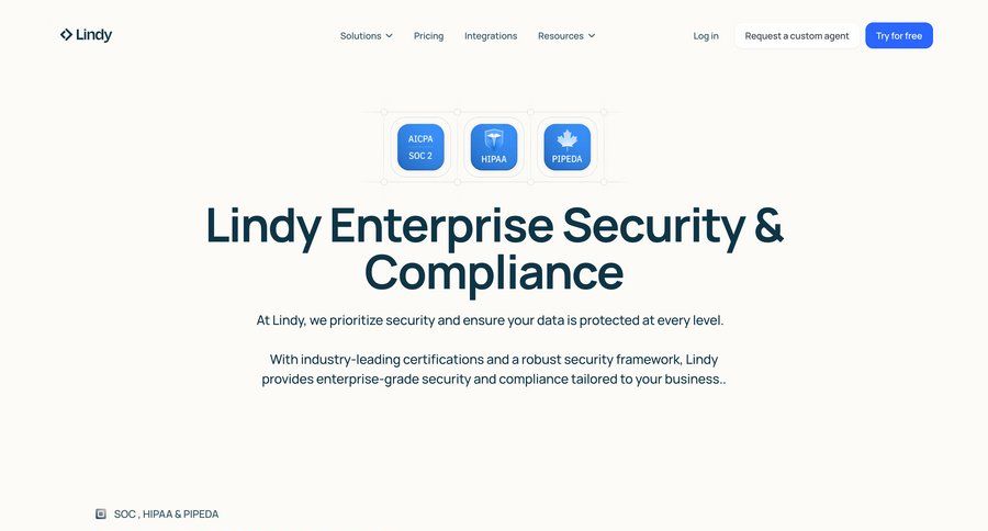 Lindy
				product page ui page example