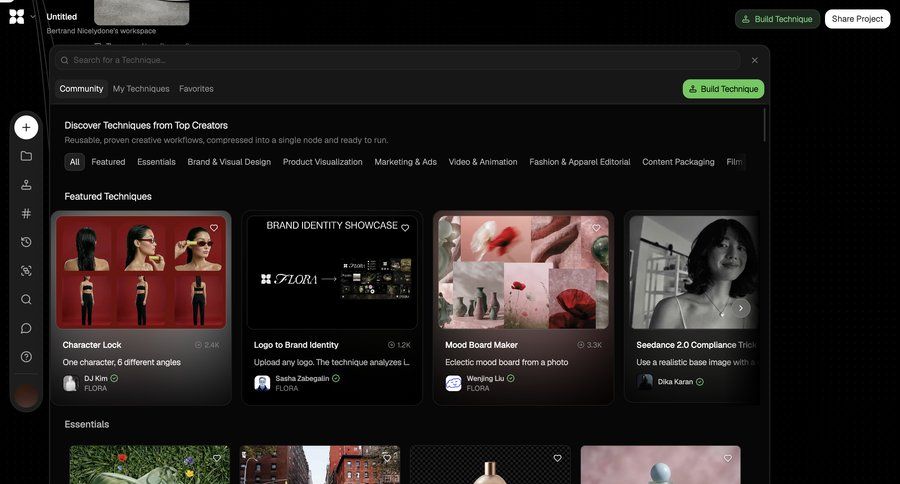 Flora
			 template library ui page example
