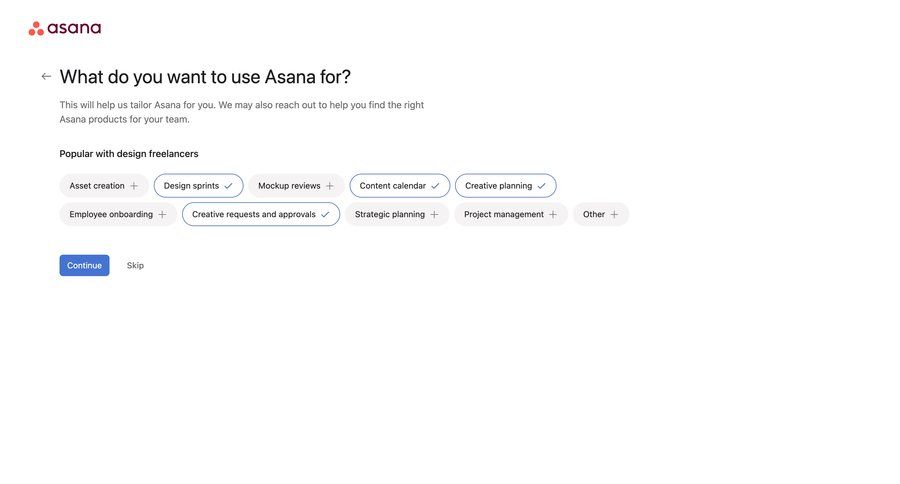 Asana
			      ux ui design