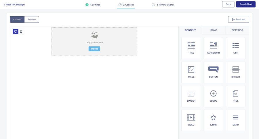Mangomint
			 grid form editor file upload drag and drop content blocks create ui page example