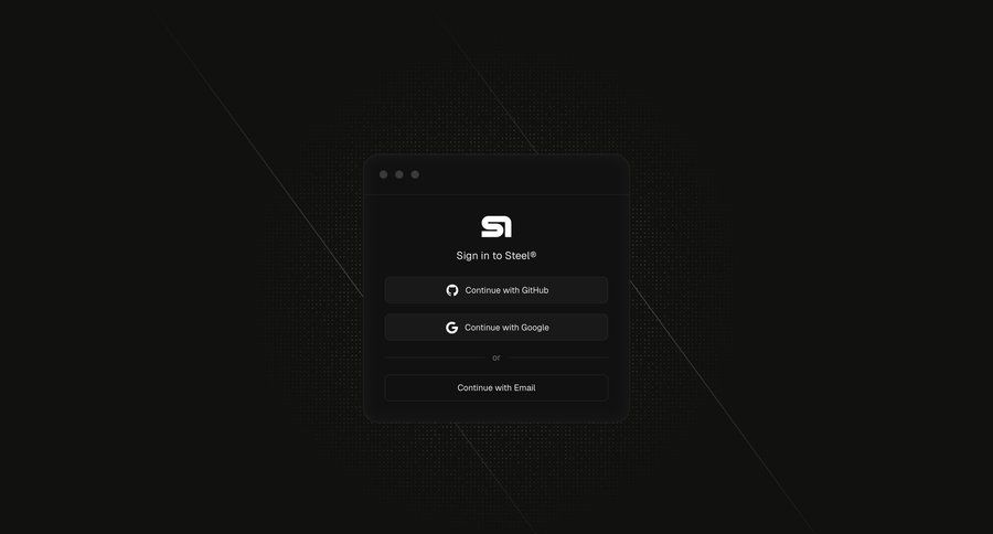Steel
				signin ui page example