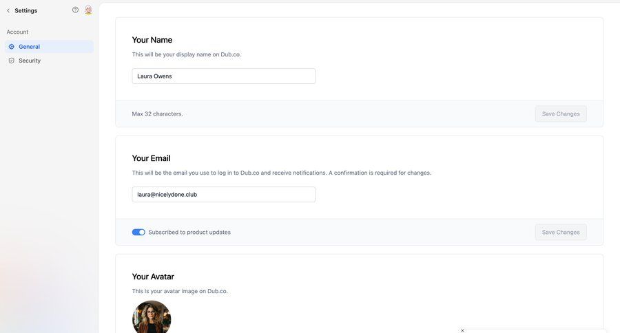 Dub
			 settings sidebar navigation form account setup profile settings account settings subscription management email management email save changes sidebar user profile message product update profile page modern edit mode avatar upload confirmation message ui page example