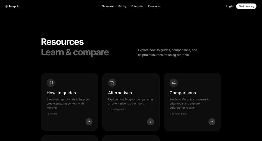 Morphic
				resources ui page example
