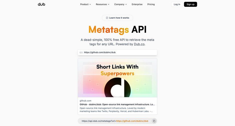 Dub
			api product page feature resources enterprise features ui page example