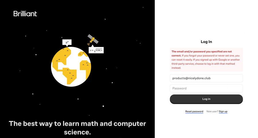 Brillant
			 form user authentication authentication login message log in ui page example