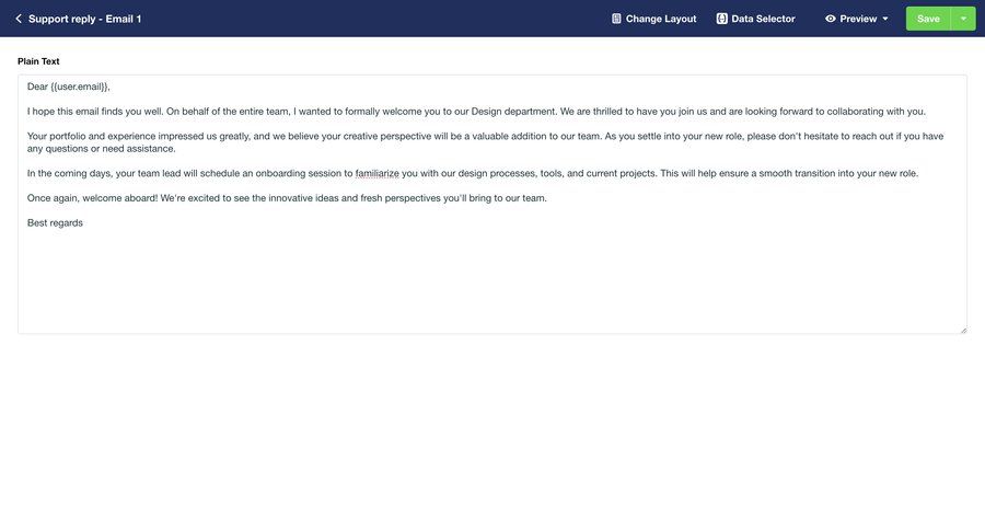 Vero
			 editor design email management email video editor create template creation ui page example