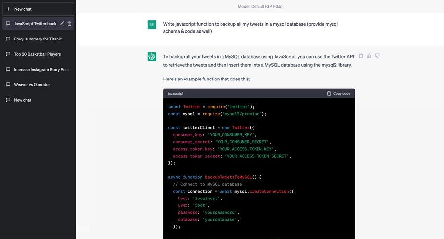 OpenAI
			 sidebar navigation chat chat interface map view code snippet database management ui page example