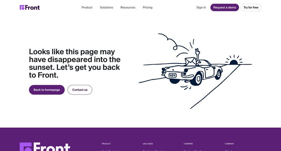 Front
			 customer stories download report page not found not found lost ui page example