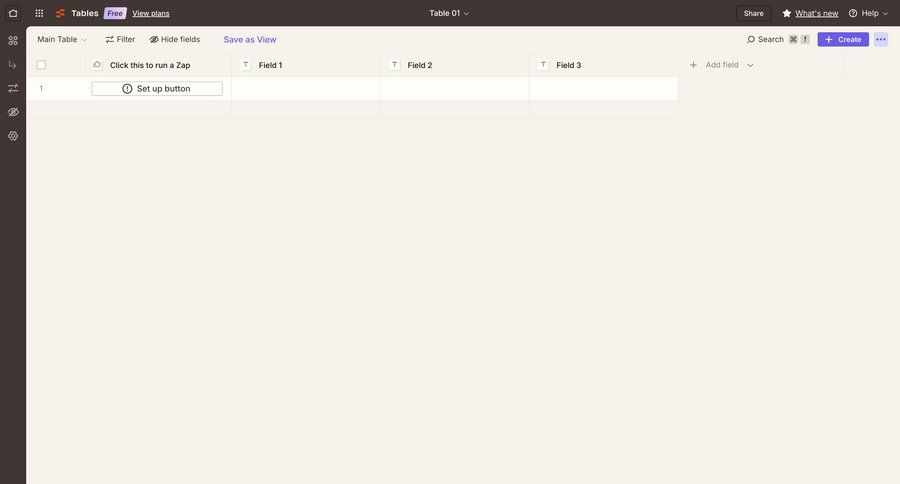 Zapier
			create filters table upgrade your account data management grid automation export full-screen layout automation setup data display data entry create menu data visualization download table ui page example