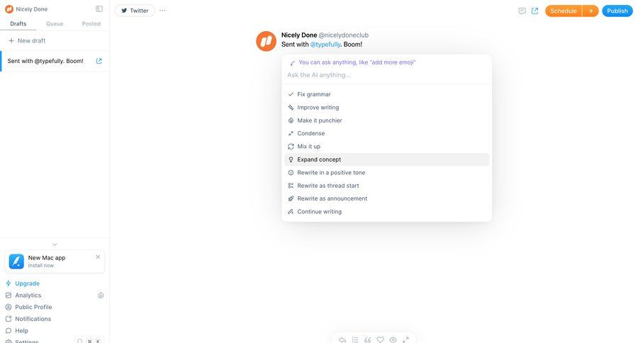 Typefully
			     ux ui design