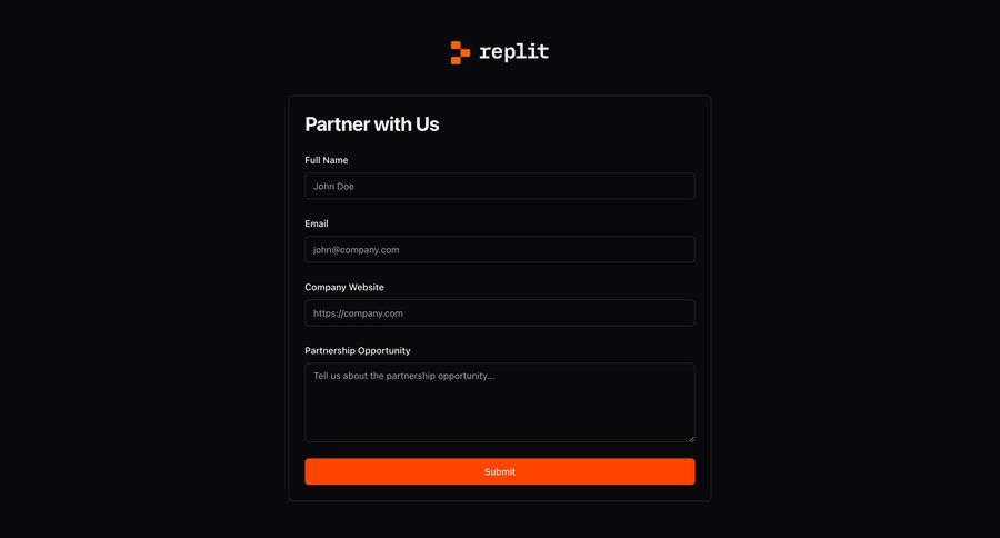 Replit
			partner program & affiliation partners experts ui page example