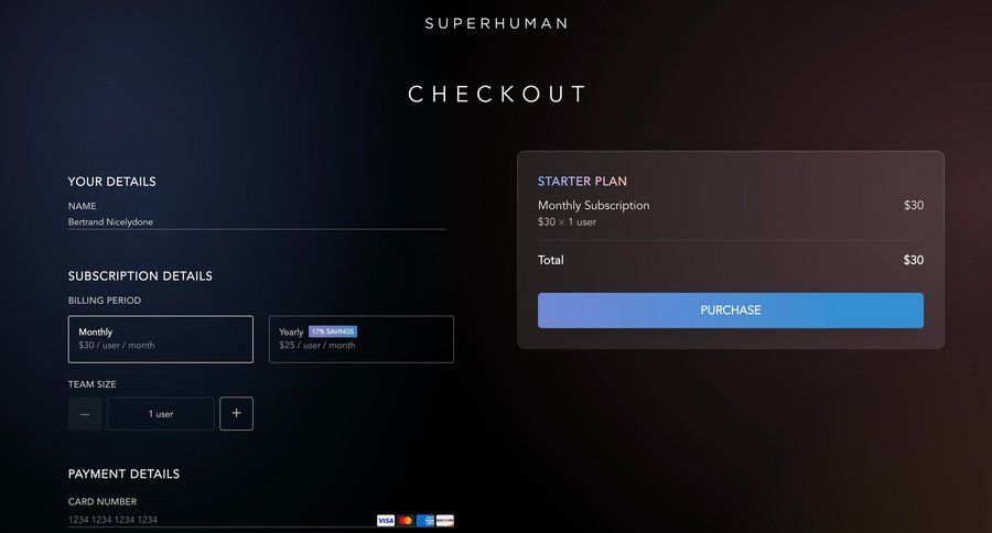 Superhuman
			        ux ui design