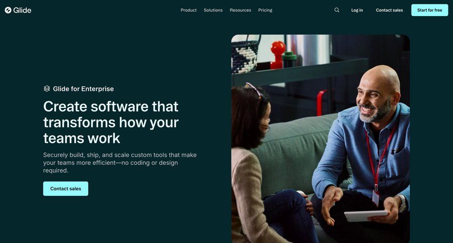 Glide
				product page ui page example