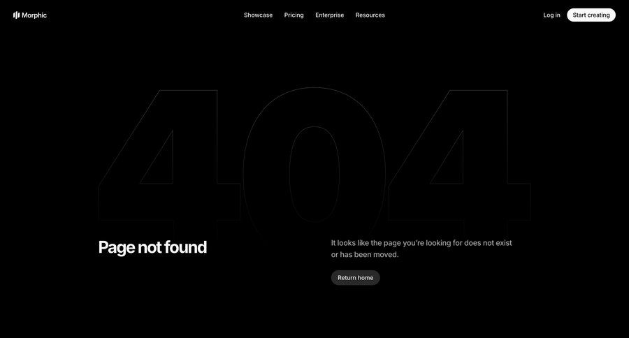 Morphic
				404 ui page example