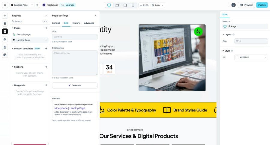 Instant
			 content management settings e-commerce form extend trial typography color palette color theme sidebar modern advanced search ui page example