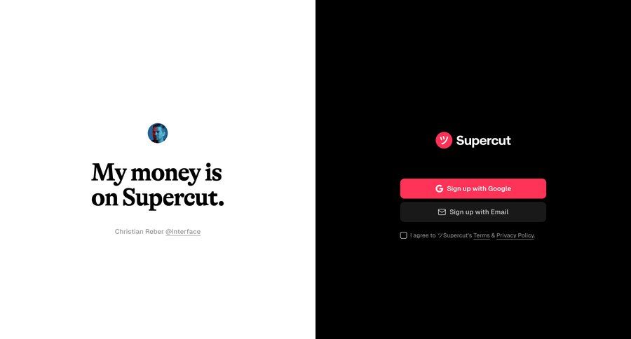 Supercut
			           ux ui design