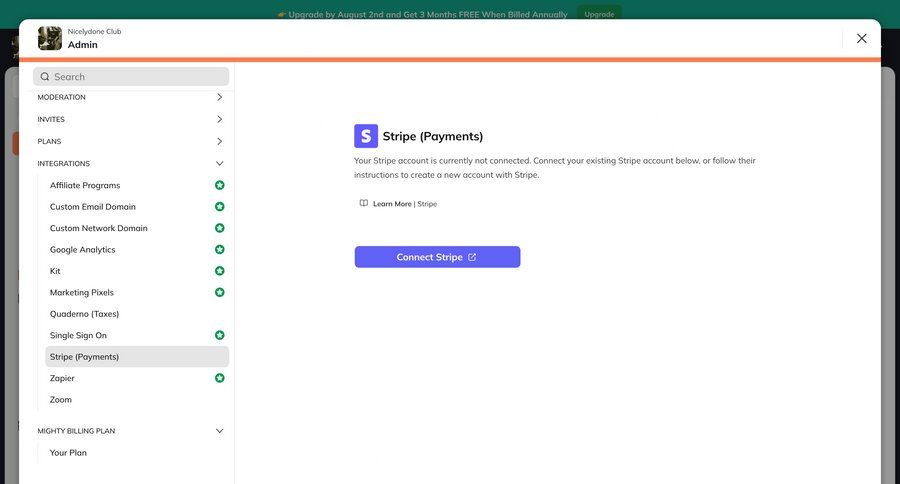 Mighty
			 settings e-commerce onboarding account setup finance hierarchical navigation configuration screen ui page example