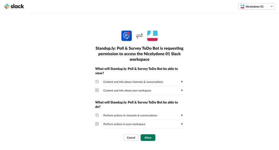 Slack
			request access integration settings modal dialog accordion security integration permissions permission management communication integration setup modal screen ui page example