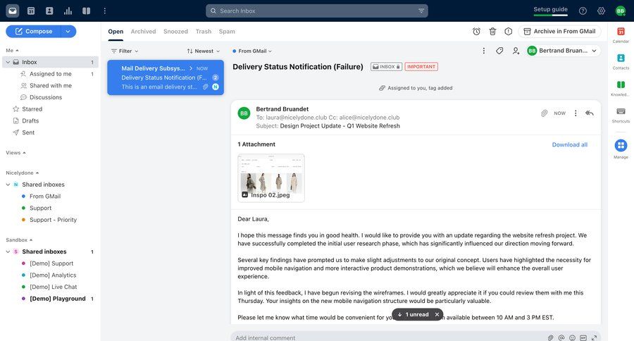Front
			 task management grid email management attachment email content hierarchy inbox task communication sidebar lists communication ui page example