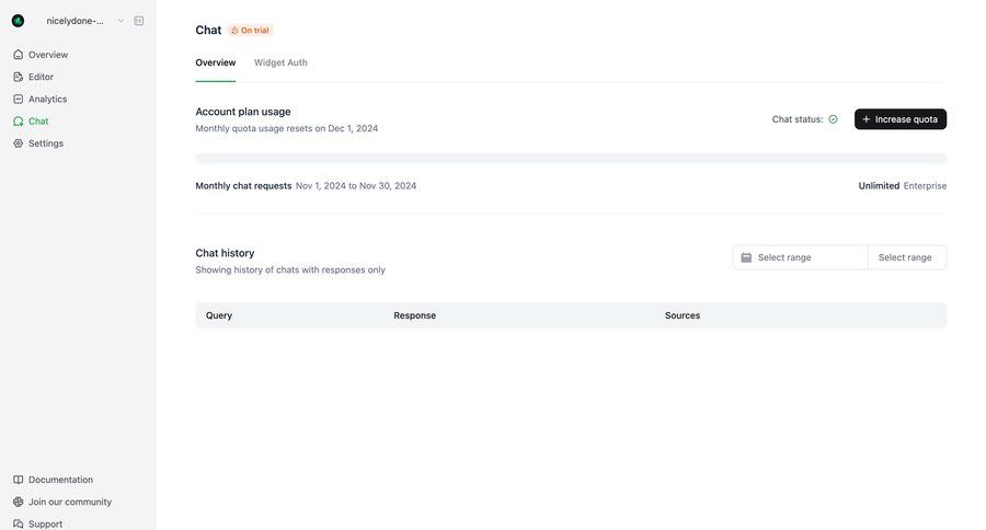 Mintlify
			settings timeline table dashboard sidebar navigation account management account settings sidebar date picker chat timeline ui chat interface table version history enterprise settings ui page example